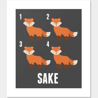 Four Fox Sake Posters and Art